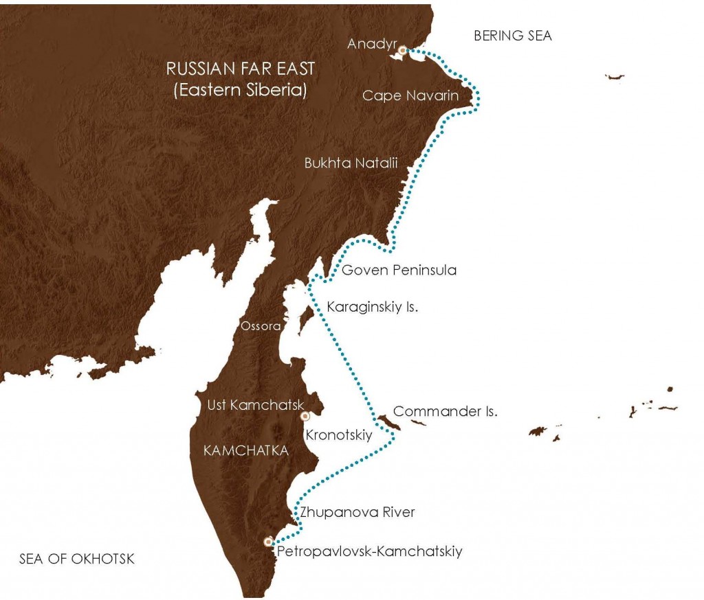 In the Wake of Bering Map