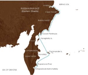 In the Wake of Bering Map